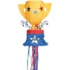 Trophy Pinata, Gold, Blue, & Red, 12in x 16in