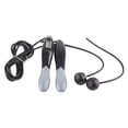 thumbnail image 1 of Cuerda de saltar electrónica con batería, inalámbrica, digital, para fitness y deportes, color gris., 1 of 13