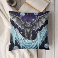 thumbnail image 3 of Goth Bats Stars Crystals Moon Throw Pillow Cover Cushion Decorative Gift Square Pillow Case for Couch Sofa Bed, 3 of 5