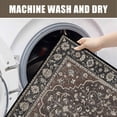 thumbnail image 3 of Bedside Rug 31x20 Inch Washable Soft Small Throw Rugs for Bedroom, Low Profile Non Slip Area Rug Indoor Floor Mat for Home Office Desk Vanity Pet Car Seat, 3 of 6