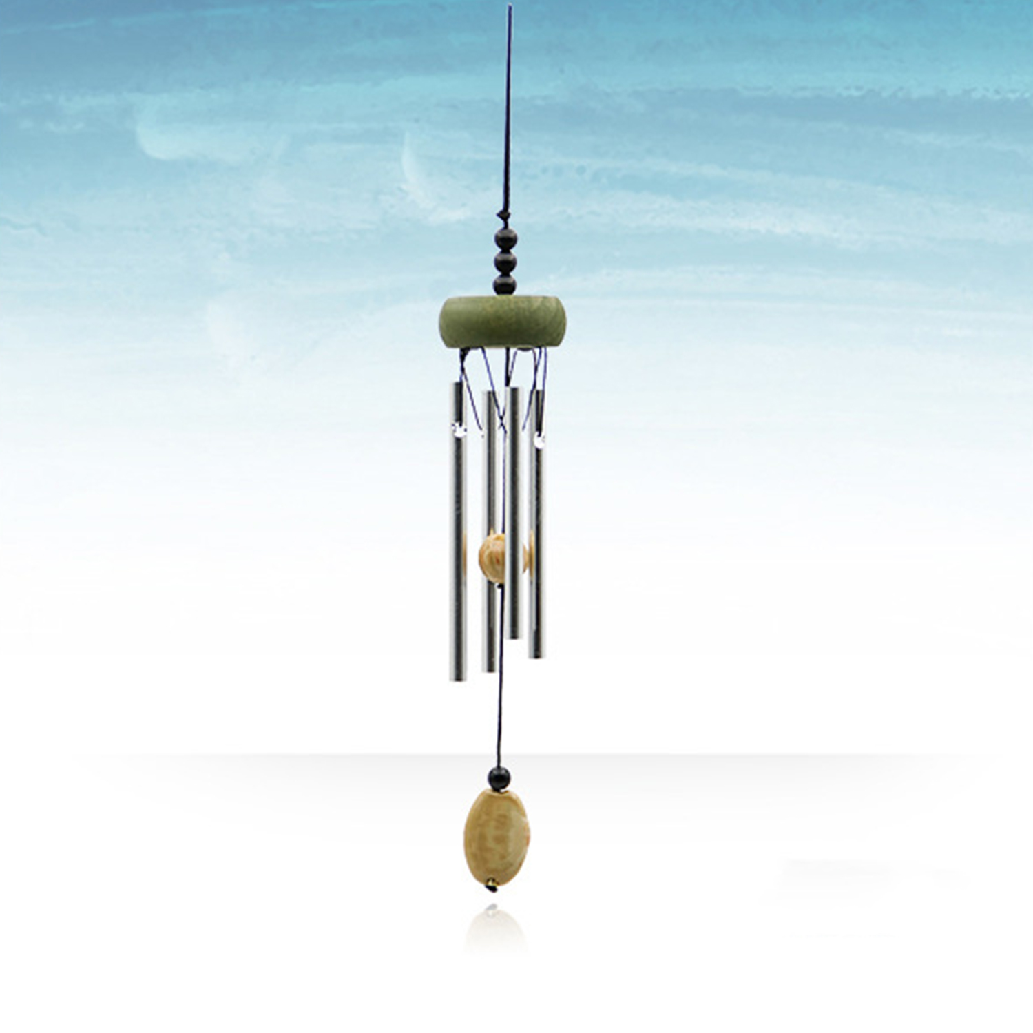 Wind Chime Cute Christmas Decoration Hanging Ornament Wood MultiTube