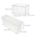 thumbnail image 4 of 2 Pcs Boîte de Rangement pour Pain Grillé Transparente Cuisine Garde-Manger Réfrigérateur Congélateur Boîte de Rangement Alimentaire, 4 of 9