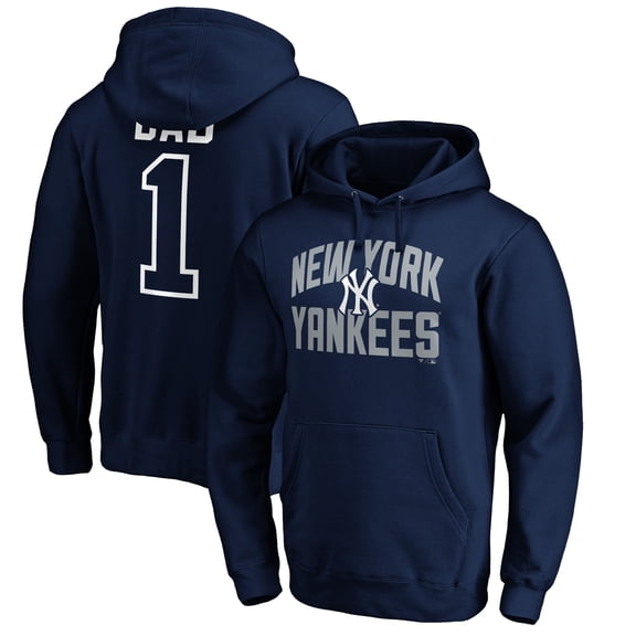 Men's Navy New York Yankees Father's Day #1 Dad Pullover Hoodie