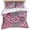 pink, variant on Middle Century Bedding 3 Piece Duvet Cover Set California King, Vintage Farmhouse Bohemia Style Blue Microfiber Comforter Cover with Zipper Closure & Pillowcases, Wrinkle & FadeResistant Quilt Cover
