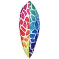 thumbnail image 2 of Everything Comfy Giraffe Print Decorative Throw Pillow, 16x16 Inch, Rainbow Gradient,, 2 of 4