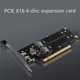 thumbnail image 2 of Adaptador Ihyper M2 Pcie3.0 X16 a 4x Nvme Matriz Nvme de 4 discos, 2 of 5