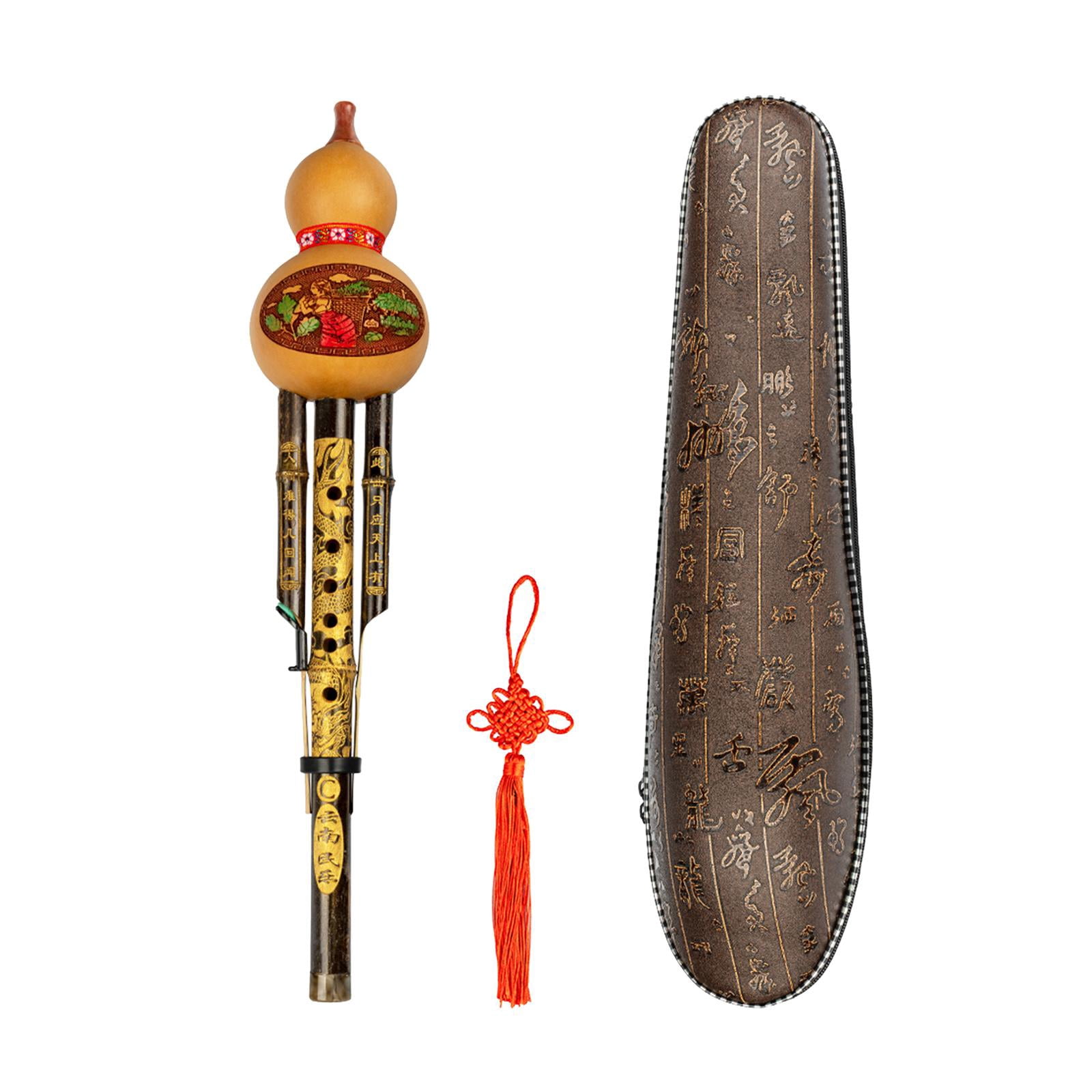 LeeQinersw Handmade National Musical Instrument Gourd Flute for Beginner Music Lovers Gifts