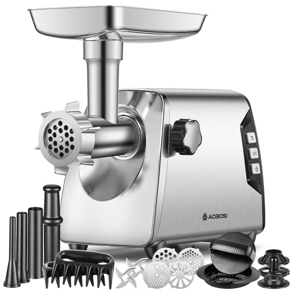 Picadora de carne AAOBOSI #12 3000W Heavy Duty con accesorios