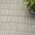 thumbnail image 3 of Nourison Cozy Modern 6'7" x 9' Grey Ivory Scandinavian Indoor Rug, 3 of 9