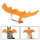 thumbnail image 4 of Cool Halloween perro murciélago ala gatos ropa disfraz cachorro Cosplay Naranja 55cmx25cm Yuyangstore Disfraz de murciélago de Halloween, 4 of 8