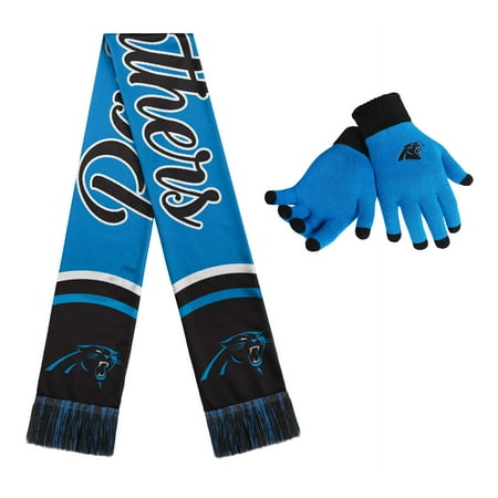 Carolina Panthers Women's Gloves And Scarf Set