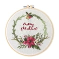 thumbnail image 2 of Cateissary Kit de inicio de punto de bordado de Navidad DIY patrón de Navidad hecho a mano bordado de tela aro principiante bordado punto de cruz Artesanía S339 Cateissary HA006931-03, 2 of 6