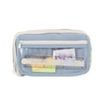 thumbnail image 5 of Pencil Bag Clearance, Nine-Layer Transparent Pencil Case PVC Material In Green Beige And Brown Multi-Function Storage for Stationery And Cosmetics Large Capacity Fashionable Back to College, 5 of 6