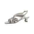 thumbnail image 2 of Easy Street Womens Tristen Metallic Ankle Strap Kitten Heels, 2 of 3
