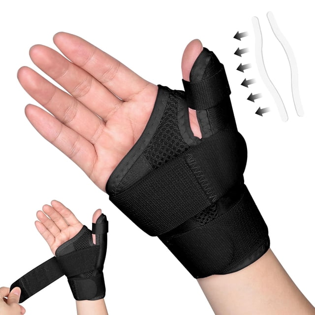 Correa Para La Muñeca Soporte Metálico Para El Pulgar, Muñequera Deportivas Para El Pulgar, Férula Ortopédica Ajustable la Muñeca, para El Dolor, El Túnel Carpiano, La Artritis, La Tendinitis