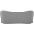 thumbnail image 3 of Meridian Furniture Flair Grey Boucle Fabric Bench, 3 of 9