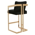thumbnail image 5 of SAFAVIEH Couture Taraji Square Low Back Bar Stool, Giotto Black, 5 of 8