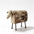 thumbnail image 4 of BingTong Sheep Figurine Tabletop Decor – Distressed Wood Look with Metal Legs, Farmhouse Shelf Accent (Multicolor), 4 of 8