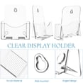 thumbnail image 6 of MLINS 2pcs Brochure Stand Pamphlet Holder Magazine Display Stand Desk Document Holder Transparent Sign Holder Workspace Organizer A5, 6 of 7