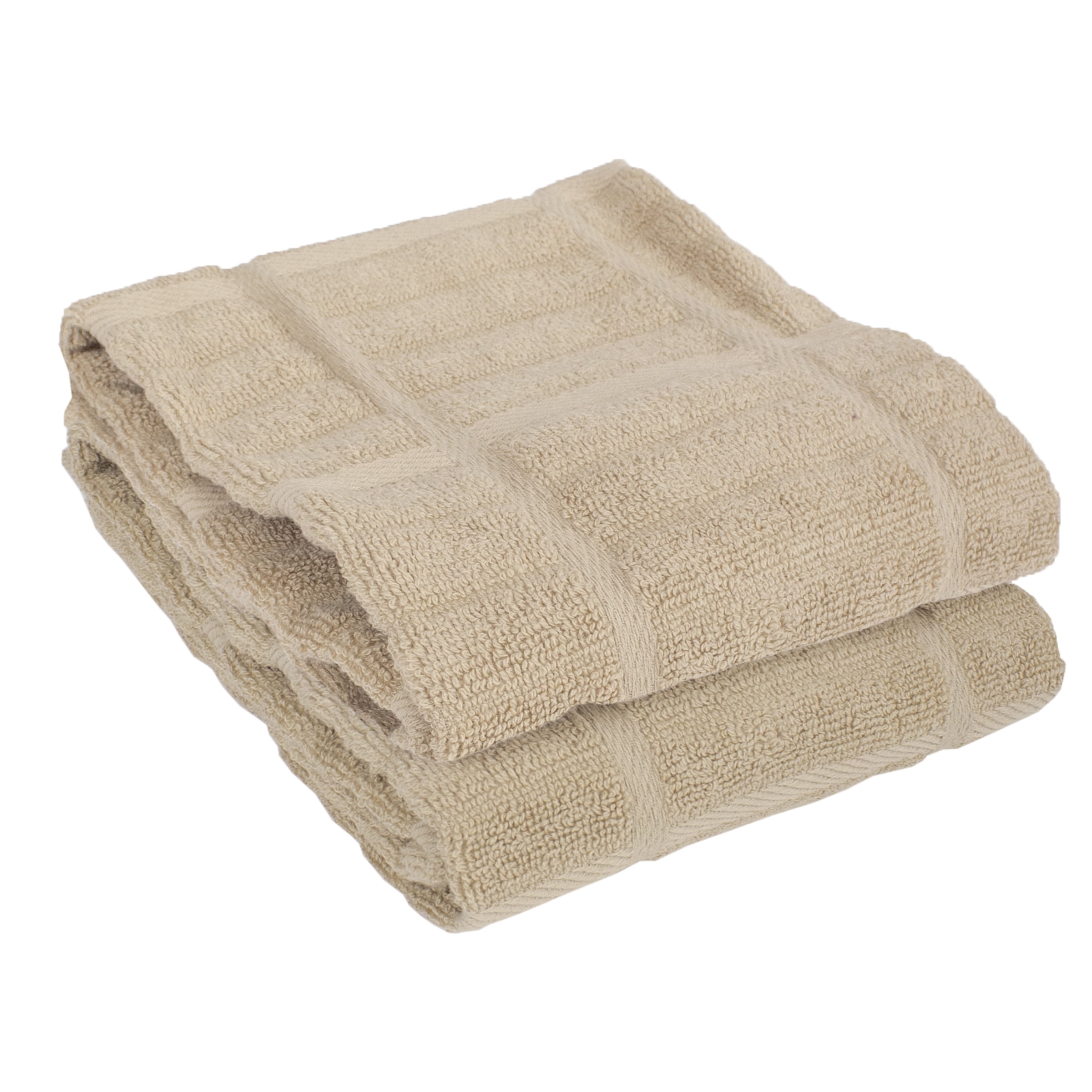 All-Clad Solid Cotton Kitchen Towels, 2-Pack, Cappuccino