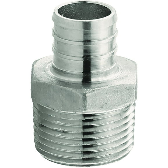 3/4" PEX  x 3/4" MPT Adapter - Stainless Steel