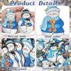 thumbnail image 4 of 24 Pieces Christmas Snowman Wooden Ornaments Wood Hanging Decoration Set for Christmas Tree Hanging Wood Crafts Holiday Decor Xmas Party Supplies (Xma, 4 of 5