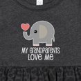 thumbnail image 4 of Inktastic My Grandparents Love Me Baby Clothes Girls Baby Dress, 4 of 5