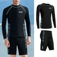 thumbnail image 2 of ANINEO Men Casual Long Sleeved Diving Tops Suit Swimsuit Sunscreen Fast Dry Surfing Shorts Suit Comfort Hawaii Summer Tropical Brazilian Beachwear, 2 of 8