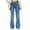 Light Blue, variant on YYDGH Women's Y2K Bell Bottom Jeans Low Rise Wide Leg Vintage Cargo Jeans Boyfriend Hippop Streetwear Baggy Denim Pants Light Blue S