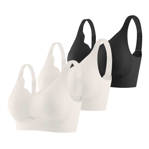 Brasier conjunto de 3 Piezas de Sujetador Deportivo sin Costuras y Cómodo para Mujer, con Soporte Ajustable, para Uso En Casa, Ocio y Entrenamiento Durante Toda La Temporada. Grande