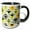 Black/White, variant on 3drose, Atomic Fifties Inspired Martinis in Grey, Lime, Cream, and Yellow, 11oz Magic Transforming Mug