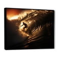 thumbnail image 2 of Designart "Surfers Paradise Wave Photo I" Nautical & Beach Floater Framed Canvas Wall Art, 2 of 7