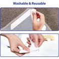 thumbnail image 3 of Carpet tape, 16 double-sided washable removable carpet stoppers to grip your carpet, non-slip adhesive anti-curl, 3 of 4