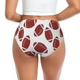 thumbnail image 3 of Womens Underwear - American football cute No Show Seamless Underwear for Women, Stretch Women's Panties, Hipster Soft Comfort Ladies Panties Bikini Underwear Briefs, 3 of 6