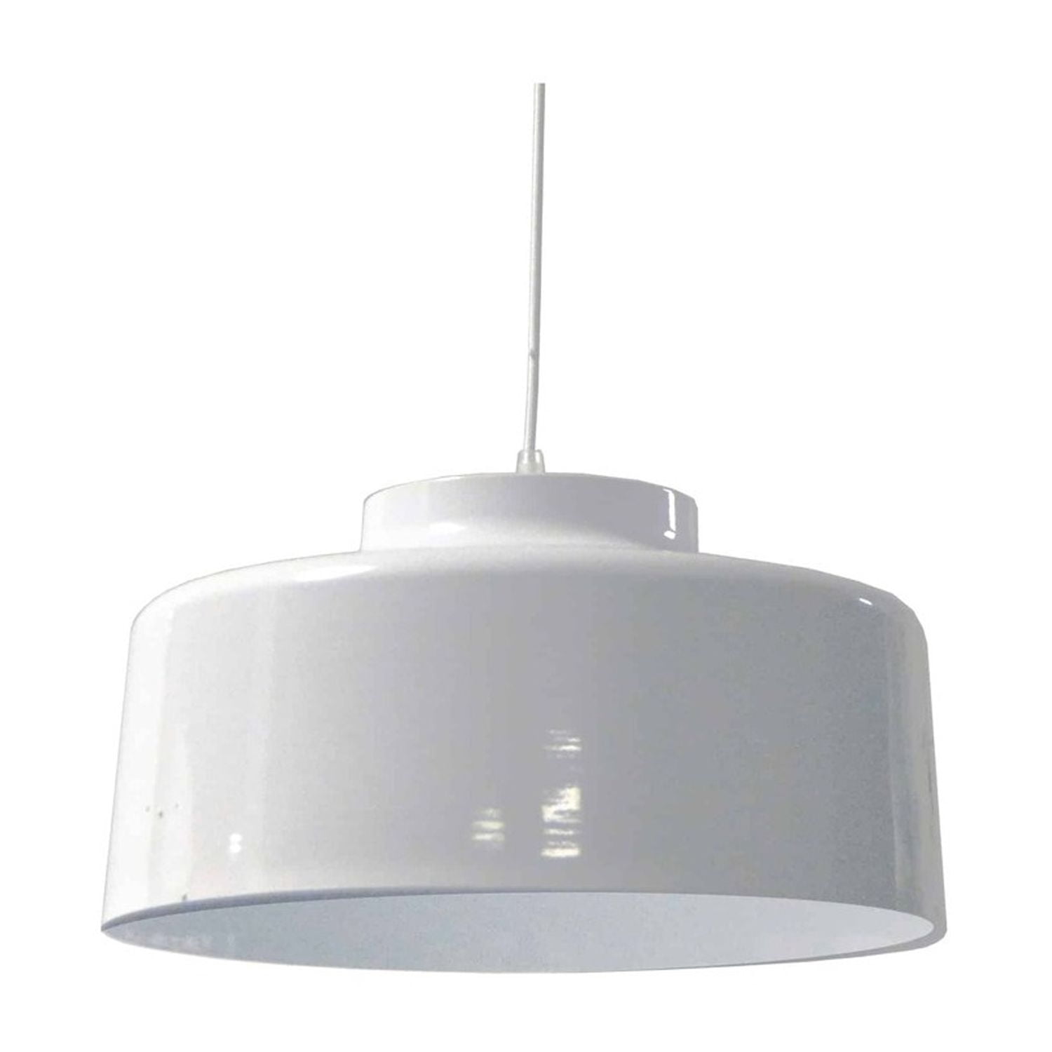 Antique Chandelier Pendant Light - White Metal Transitional Ceiling Light Fixture for Dining Foyer