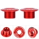thumbnail image 4 of 3Pcs 18mm Tapa de manivela de Bicicleta Aleación de Aluminio Eje de Bicicleta Eje Tornillo Tuerca Ciclismo Juego de manivela Tuercas de Rueda de Pista(Rojo) Ecomeon no, 4 of 5