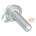 thumbnail image 1 of 10-24 x 3/4" Serrated Hex Flange Screws / Unslotted / Steel / Zinc (Quantity: 4,000 pcs), 1 of 1