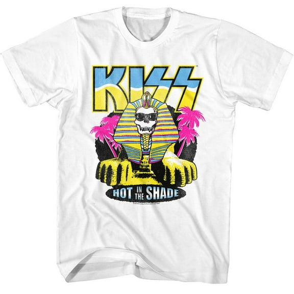 Kiss Hits Skull Sphinx White Adult T-Shirt