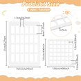 thumbnail image 2 of 2pcs Rectangle Swatching Template Stencil Acrylic Drawing Stencils Paint Stencils for Fabric Walls Crafts Arts Paper Home Decoration 8.26x5.7 Inch, 2 of 9