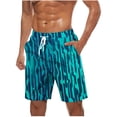 thumbnail image 2 of COSFO Summer Mens Swimming Trunks Beach Graphic Casual Board Shorts Elastic Waist Breathable Quick Dry Relaxed Fit Drawstring Bathing Suits, 2 of 5