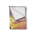 thumbnail image 2 of Massachusetts Soft Flannel Fleece Blanket, Calm Scenery with a Lighthouse American Landscape Nature Illustration, Cozy Plush for Indoor and Outdoor Use, 70" x 90", Green Multicolor, by Ambesonne, 2 of 6