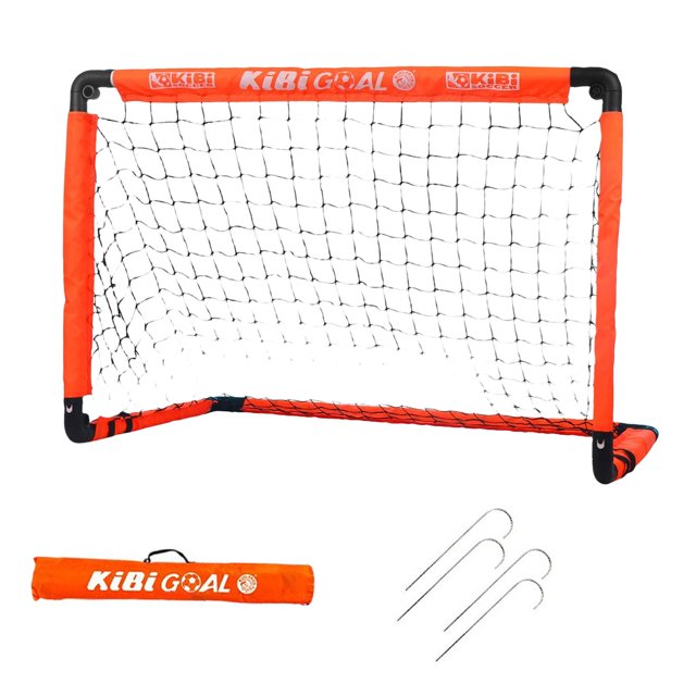 jinwen Kids Soccer Goals Portable Soccer Net Easy Assembly Backyard Games Soccer Goal Orange L