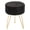 Black, variant on Sweetcrispy Ottoman Vanity Stool, Round Cushioned Seat with Gold Legs, Multi-Functional Footrest & Vanity Chair for Bedroom & Living Room, Black