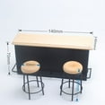 thumbnail image 2 of YSNOOWE 3 Pcs Micro World Decor Bar Counter Set Wood Assorted Color Layout Props, 2 of 8