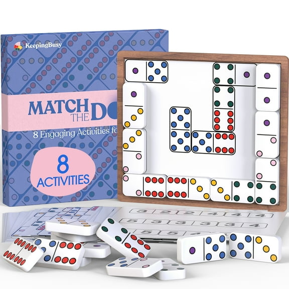 Keeping Busy Match the Dots | Dominos Dementia Activities for Seniors to Keep Busy | Dementia Games