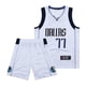 thumbnail image 3 of Camiseta de baloncesto azul y blanca bordada del equipo 77 de Lone Ranger, Donchic, chaleco deportivo para hombre, 3 of 5