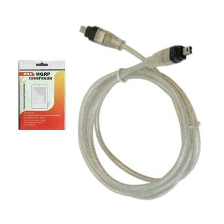 - HQRP IEEE 1394 4pin to 4pin Cable / Cord compatible with Canon Elura 10, 100, 2, 20MC, 2MC, 40MC, 50 Camcorder plus HQRP LCD Screen Protector
