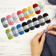 thumbnail image 2 of YIEMEEN Hand Knitting Yarn Colourful Crochet Yarn Milk Cotton Yarn Knitting Accessories, 2 of 20