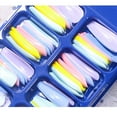 thumbnail image 4 of 100PCS Fake Nails Tips Clear Acrylic Nail Tips Full Cover False Nail Artificial Nails Coffin, 4 of 8