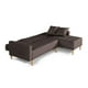 thumbnail image 5 of Sala Modular Reversible Makora Kendall Con Memory Foam, Color Chocolate, Lino Respaldo Reclinable De 3 posiciones., 5 of 10